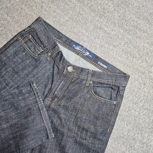 Seven 7 Straight Leg Jeans Mens 34x34 Dark Wash Indigo Denim Pants